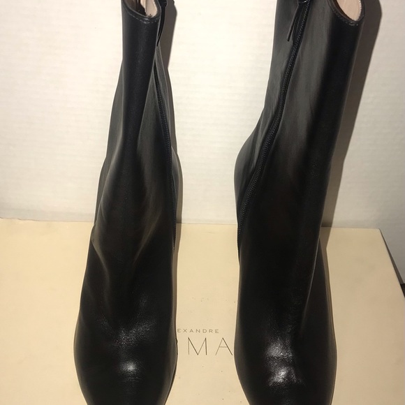 Alexandre Birman Boots Made in Spain black leather New eu38.5 - Picture 3 of 9